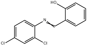 2-[[(2,4-Dichlorophenyl)imino]methyl]phenol Struktur