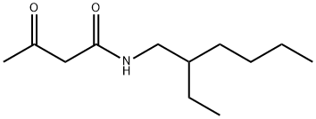 acetoaceticacid2-ethylhexylamide, 32837-36-8, 结构式