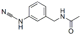 Acetamide,  N-[[3-(cyanoamino)phenyl]methyl]- Structure
