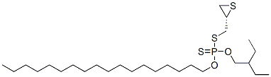 Phosphorodithioic acid, S-(2,3-epithiopropyl) O-(2-ethylbutyl) O-octadecyl ester Structure