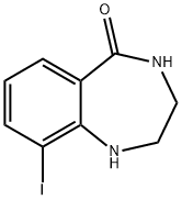 9-IODO-1,2,3,4-TETRAHYDRO-5H-1,4-BENZODIAZEPIN-5-ONE Struktur