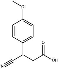 3-CYANO-3-(4-METHOXYPHENYL)PROPANOIC ACID Structure