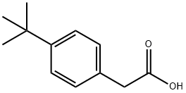 4-叔丁基苯乙酸, 32857-63-9, 结构式