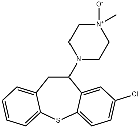Piperazine, 1-(8-chloro-10,11-dihydrodibenzo(b,f)thiepin-10-yl)-4-meth yl-, 4-oxide 化学構造式