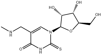 5-methylaminomethyl-2-thiouridine 结构式