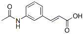 3-[m-(Acetylamino)phenyl]propenoic acid Struktur