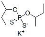 Phosphorodithioic acid, O,O-bis(1-methylpropyl) ester, potassium salt Structure