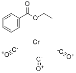 (安息香酸エチル)トリカルボニルクロム 化学構造式