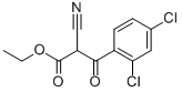 2-CYANO-3-(2,4-DICHLORO-PHENYL)-3-OXO-PROPIONIC ACID ETHYL ESTER Struktur