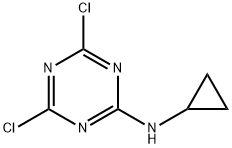 2-N-Cyclopropylamino-4,6-DichloroTriazine Struktur