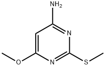 6-アミノ-4-メトキシ-2-メチルチオウラシル 化学構造式