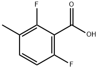 2,6-ジフルオロ-3-メチル安息香酸 化学構造式