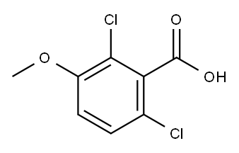 2,6-Dichloro-3-methoxybenzoic acid Structure
