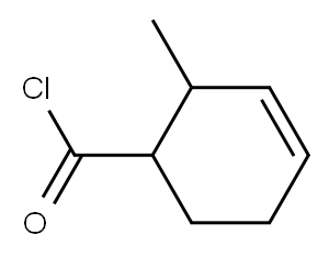 3-Cyclohexene-1-carbonyl chloride, 2-methyl- (8CI) 化学構造式