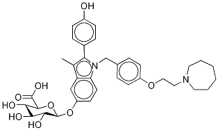 Bazedoxifene 5-β-D-Glucuronide Struktur