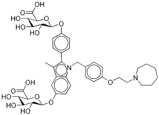 Bazedoxifene Bis-β-D-Glucuronide 结构式