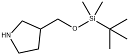 3-(TERT-BUTYL-DIMETHYL-SILANYLOXYMETHYL)-PYRROLIDINE Struktur