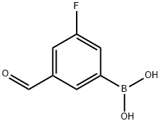 3-FLUORO-5-FORMYLPHENYLBORONIC ACID price.