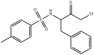 L-1,4'-甲基磺酰基-2-苯基乙基氯甲基酮,329-30-6,结构式