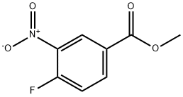 4-フルオロ-3-ニトロ安息香酸メチル 化学構造式