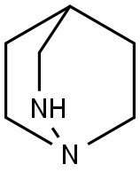 1,2-diaza-bicyclo[2.2.2]octane Struktur