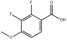 2,3-ジフルオロ-4-メトキシ安息香酸 化学構造式