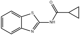 Cyclopropanecarboxamide, N-2-benzothiazolyl- (8CI,9CI) Structure