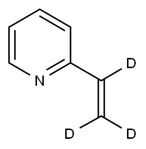 2-Vinylpyridine-d3, 97 atom % D  (Inhibited with 0.1% tert-Butylcatechol) Struktur