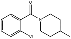 1-(2-クロロベンゾイル)-4-メチルピペリジン 化学構造式