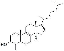 4-methylcholest-8-en-3-ol Structure