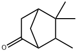 5,5,6-トリメチルビシクロ[2.2.1]ヘプタン-2-オン 化学構造式
