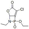 2-Oxa-7-aza-6-phosphabicyclo[3.2.0]hept-4-en-3-one,  4-chloro-6-ethoxy-7-ethyl-,  6-oxide Structure