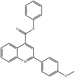 phenyl 2-(4-methoxyphenyl)-4-quinolinecarboxylate Struktur