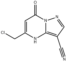 5-(Chloromethyl)-4,7-dihydro-7-oxopyrazolo[1,5-a]pyrimidine-3-carbonitrile Structure