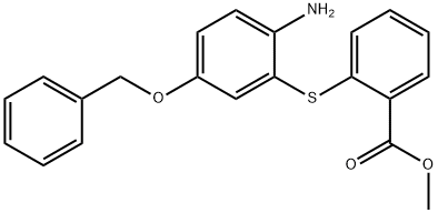 4-Benzyloxy-2-(2carbomethoxy)thiophenylaniline Structure