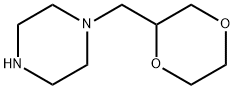 Piperazine, 1-(1,4-dioxan-2-ylmethyl)- (9CI) 化学構造式