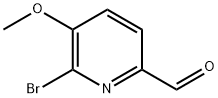 6-BroMo-5-Methoxypicolinaldehyde Struktur