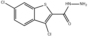 3,6-DICHLORO-1-BENZOTHIOPHENE-2-CARBOHYDRAZIDE Struktur
