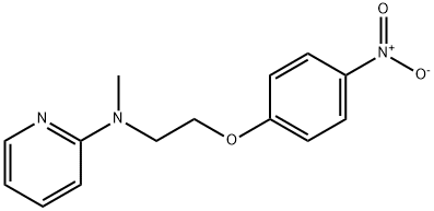 N-甲基-N-[2-(4-硝基苯氧基)乙基]-2-吡啶胺 结构式