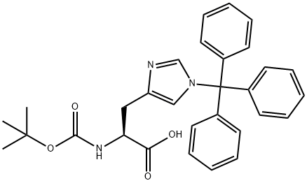 N-Boc-N'-trityl-L-histidine Structure
