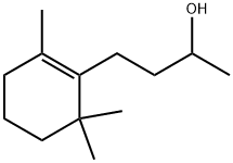 1-(1,3,3-トリメチルシクロヘキセン-2-イル)ブタン-3-オール 化学構造式