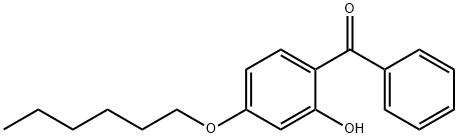 2-羟基-4-正己氧基二苯甲酮 结构式