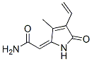 (2E)-2-(4-ethenyl-3-methyl-5-oxopyrrol-2-ylidene)acetamide Structure