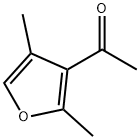 2,4-ジメチル-3-アセチルフラン 化学構造式
