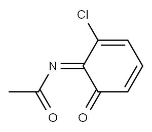 Acetamide,  N-(2-chloro-6-oxo-2,4-cyclohexadien-1-ylidene)- Struktur