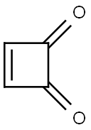 シクロブタ-3-エン-1,2-ジオン 化学構造式