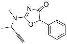 2-[Methyl(1-methyl-2-propynyl)amino]-5-phenyl-2-oxazolin-4-one 结构式