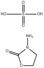 3-アミノオキサゾリジン-2-オン・硫酸塩 化学構造式