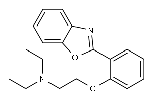 2-[o-[2-(Diethylamino)ethoxy]phenyl]benzoxazole, 32959-58-3, 结构式