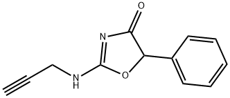 5-Phenyl-2-(2-propynylamino)-2-oxazolin-4-one Struktur